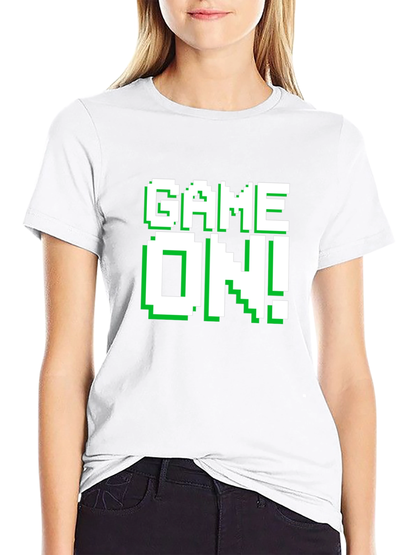 Game On! Graphic Tee - Retro Pixel Gamer T-Shirt