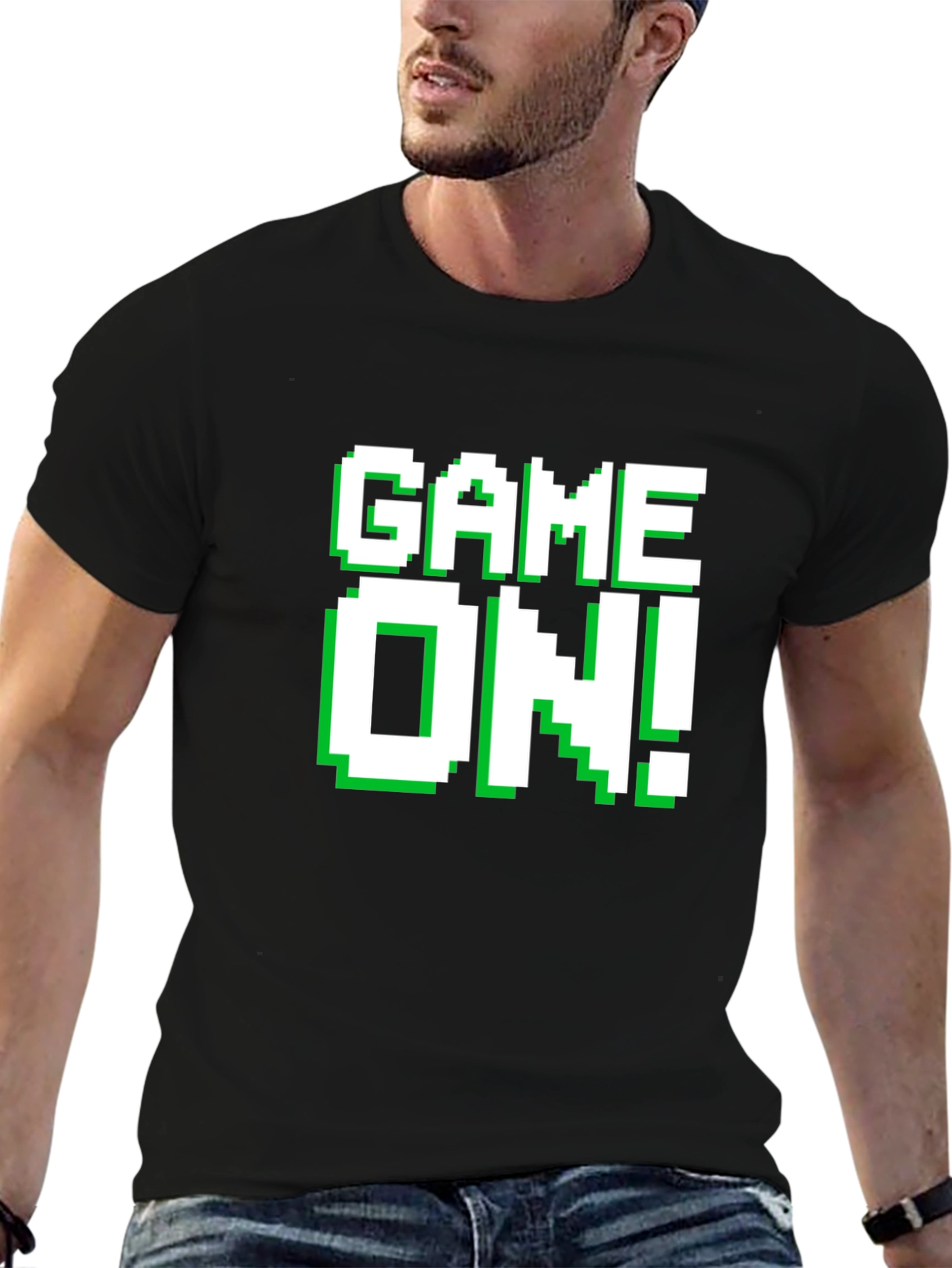 Game On! Graphic Tee - Retro Pixel Gamer T-Shirt