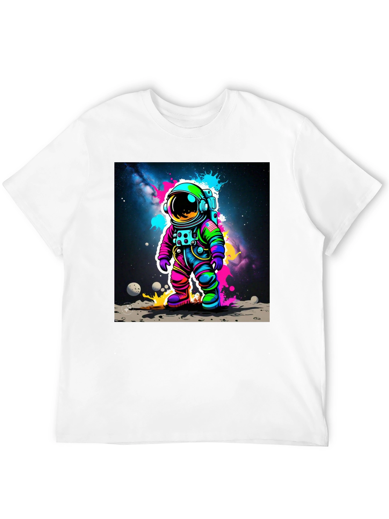 Colorful Astronaut Graphic T-Shirt