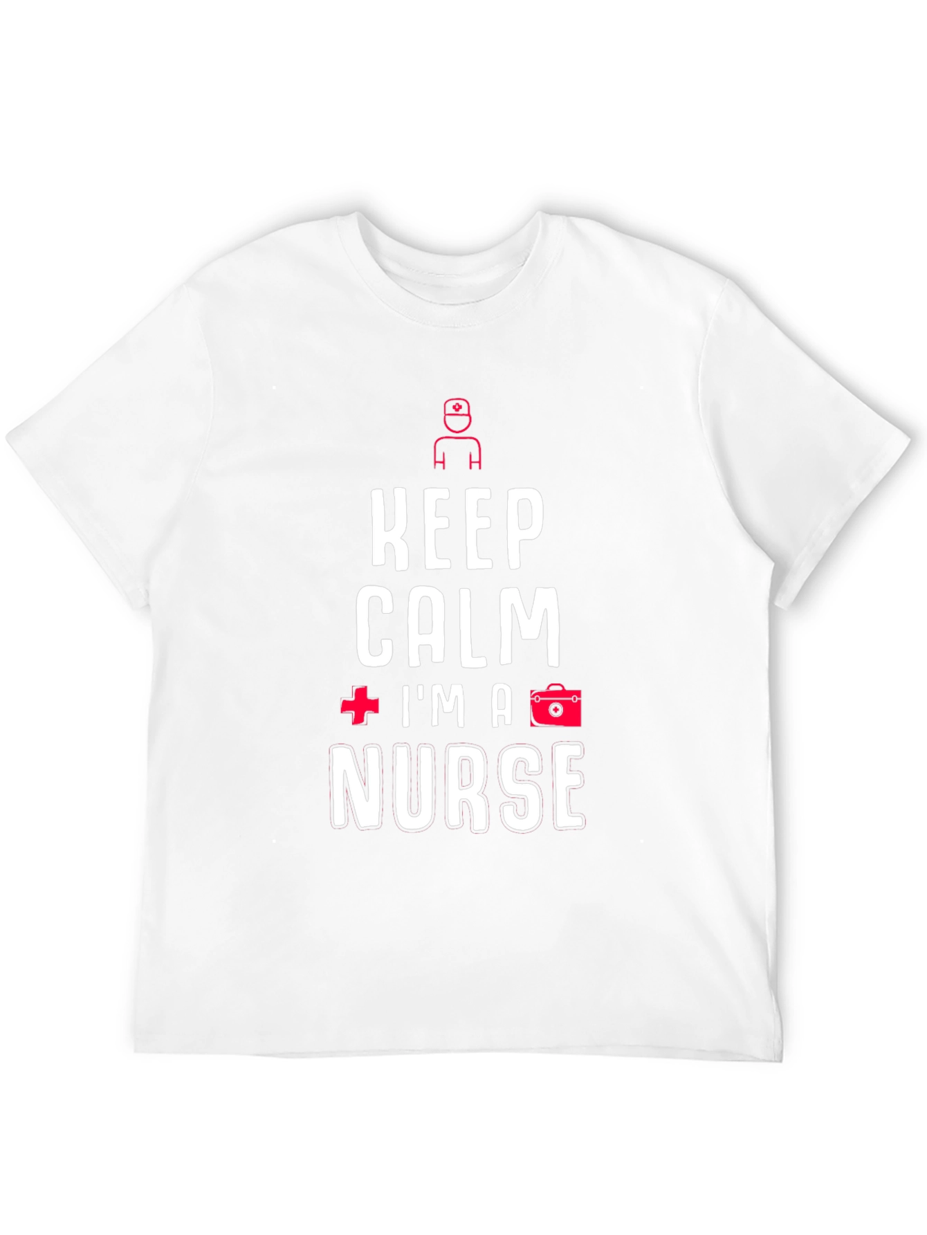 Keep Calm Im A Nurse T-Shirt Black Cotton Tee