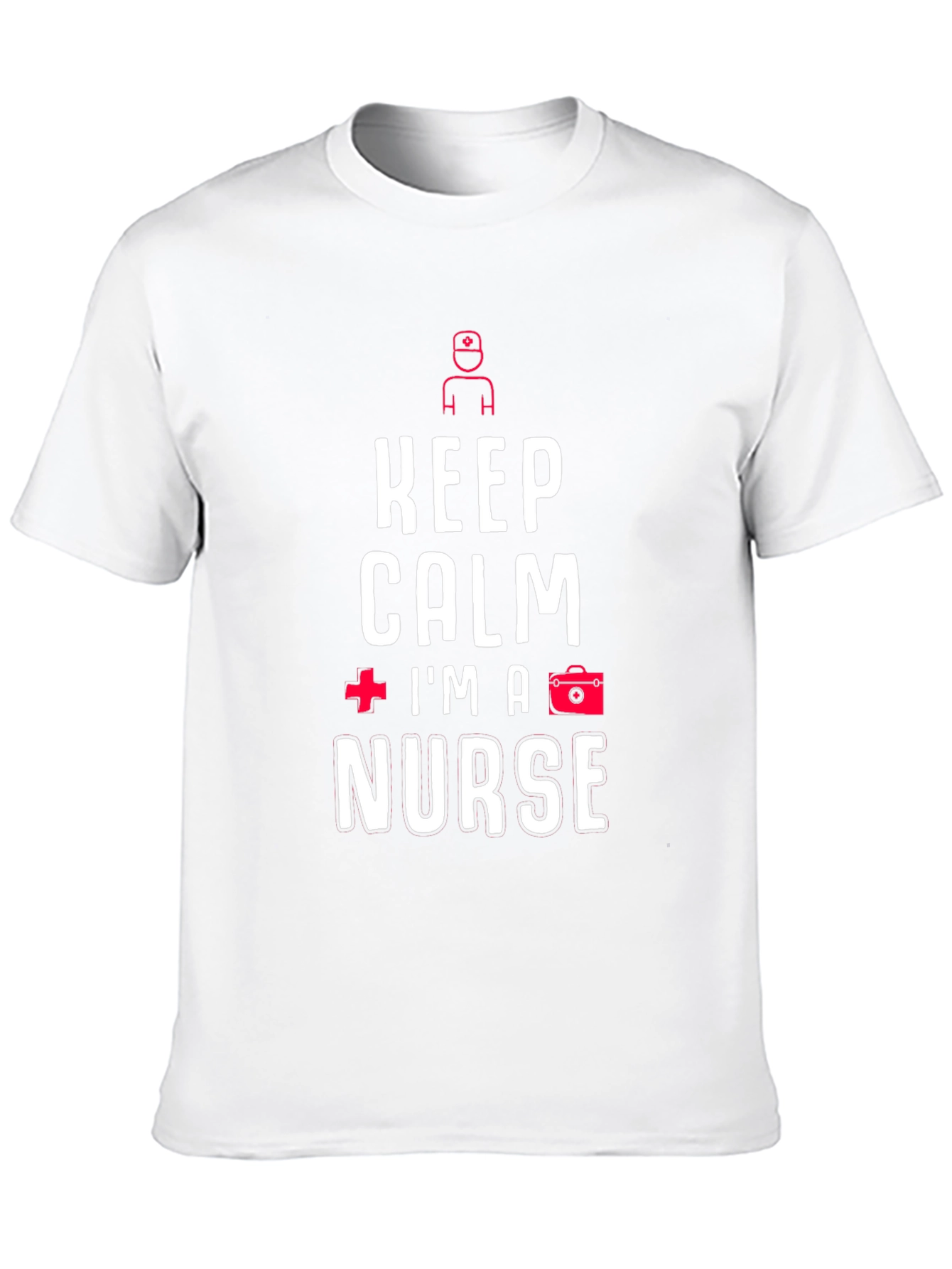 Keep Calm Im A Nurse T-Shirt Black Cotton Tee