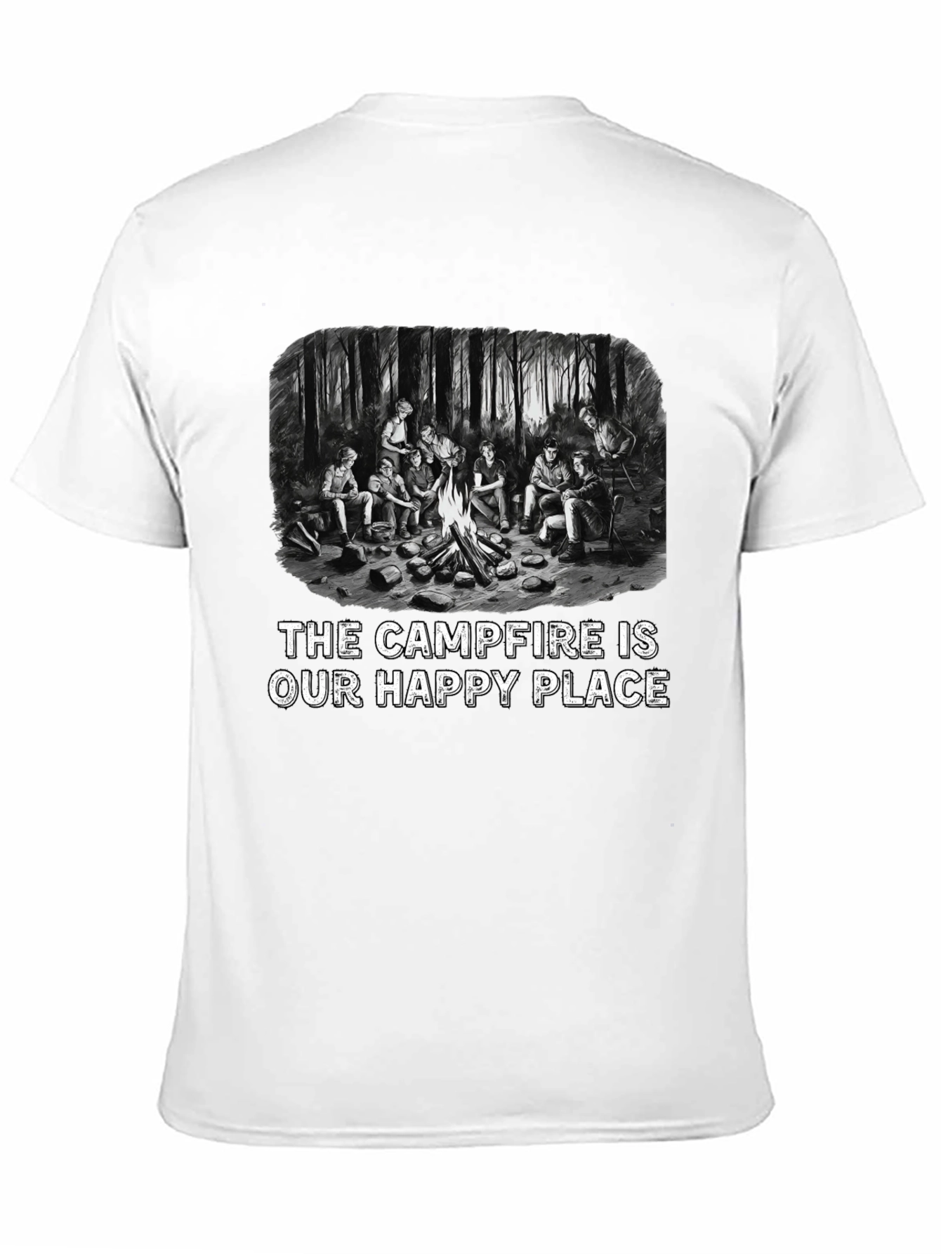 Campfire Happy Place Graphic T-Shirt