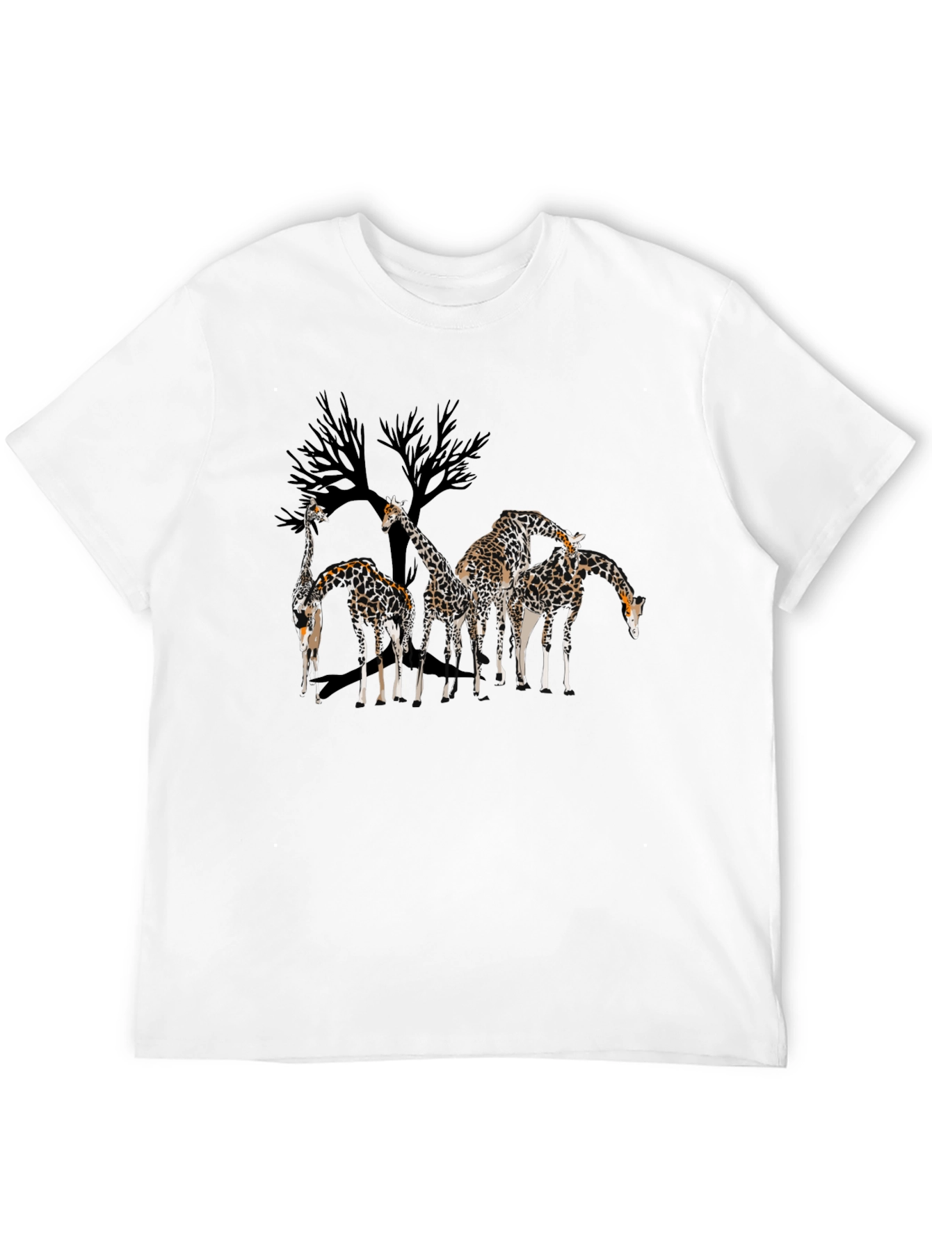 Giraffe Silhouette Graphic T-Shirt