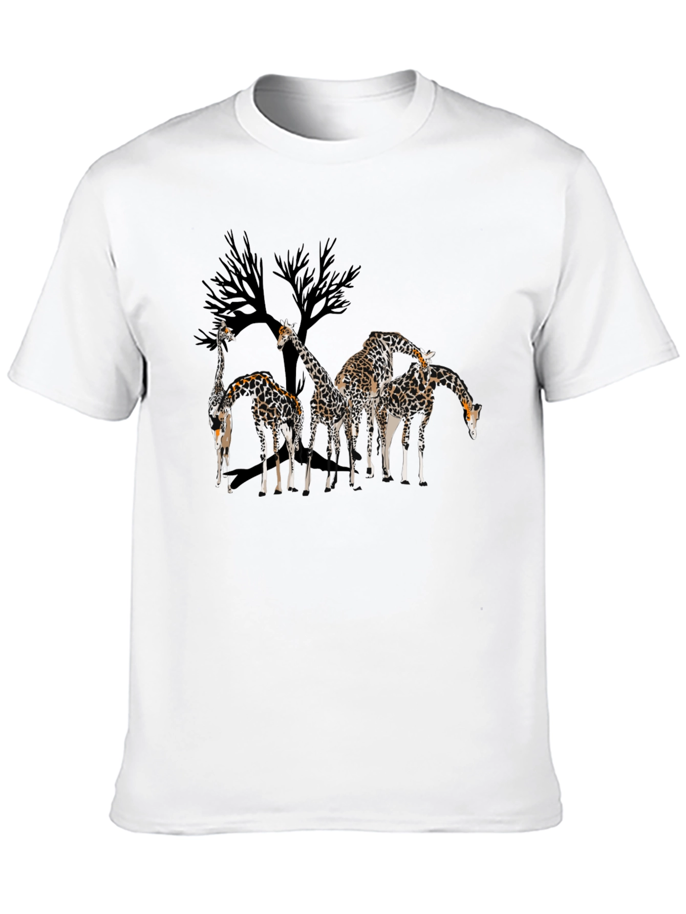 Giraffe Silhouette Graphic T-Shirt
