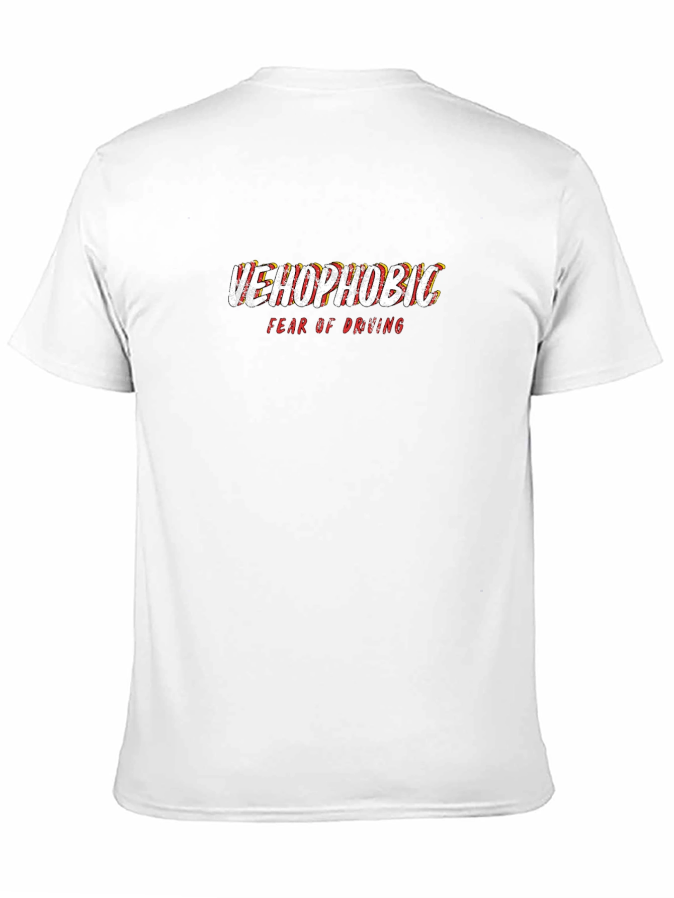 Vehophobic Fear of Driving Graphic Black T-Shirt
