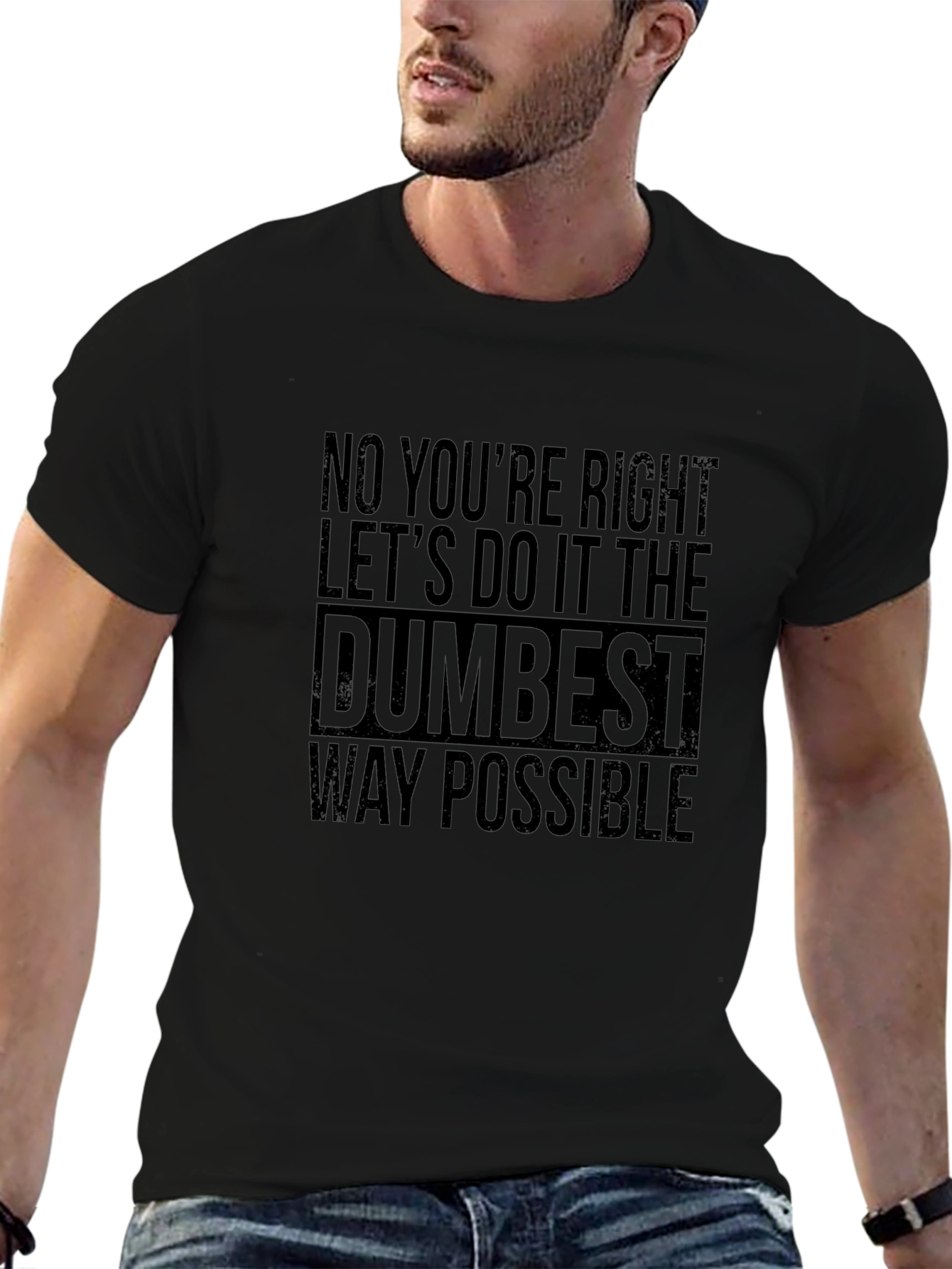 Dumbest Way Possible Graphic Tee - Black