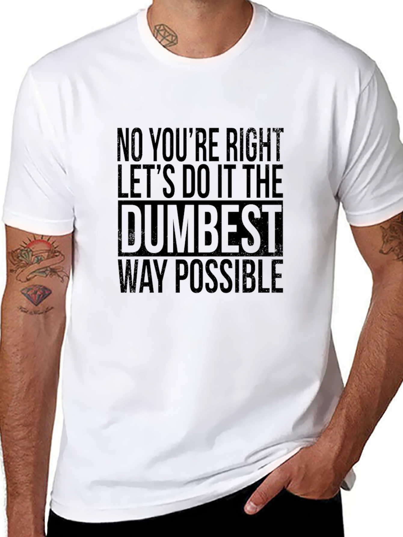 Dumbest Way Possible Graphic Tee - Black