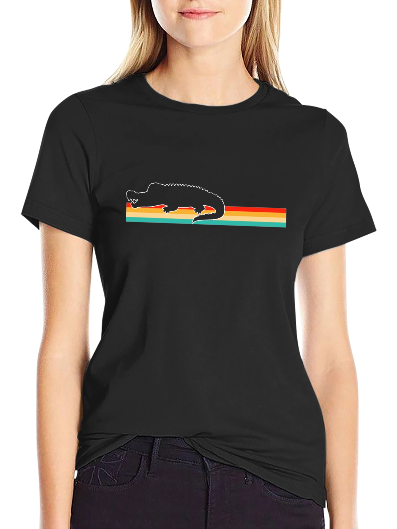 Retro Alligator Tee - Cool Reptile Graphic T-Shirt