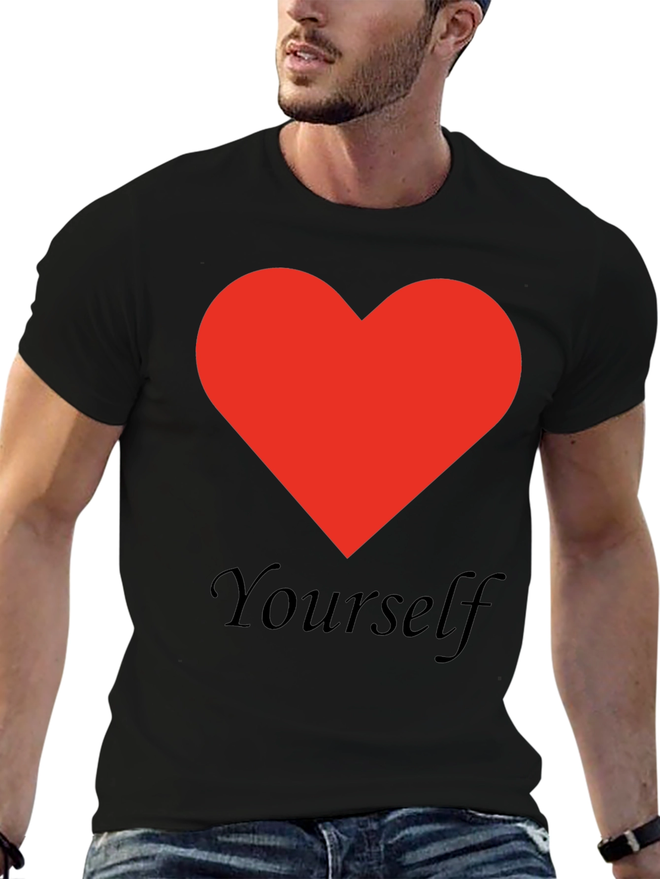 Love Yourself Black Graphic Tee