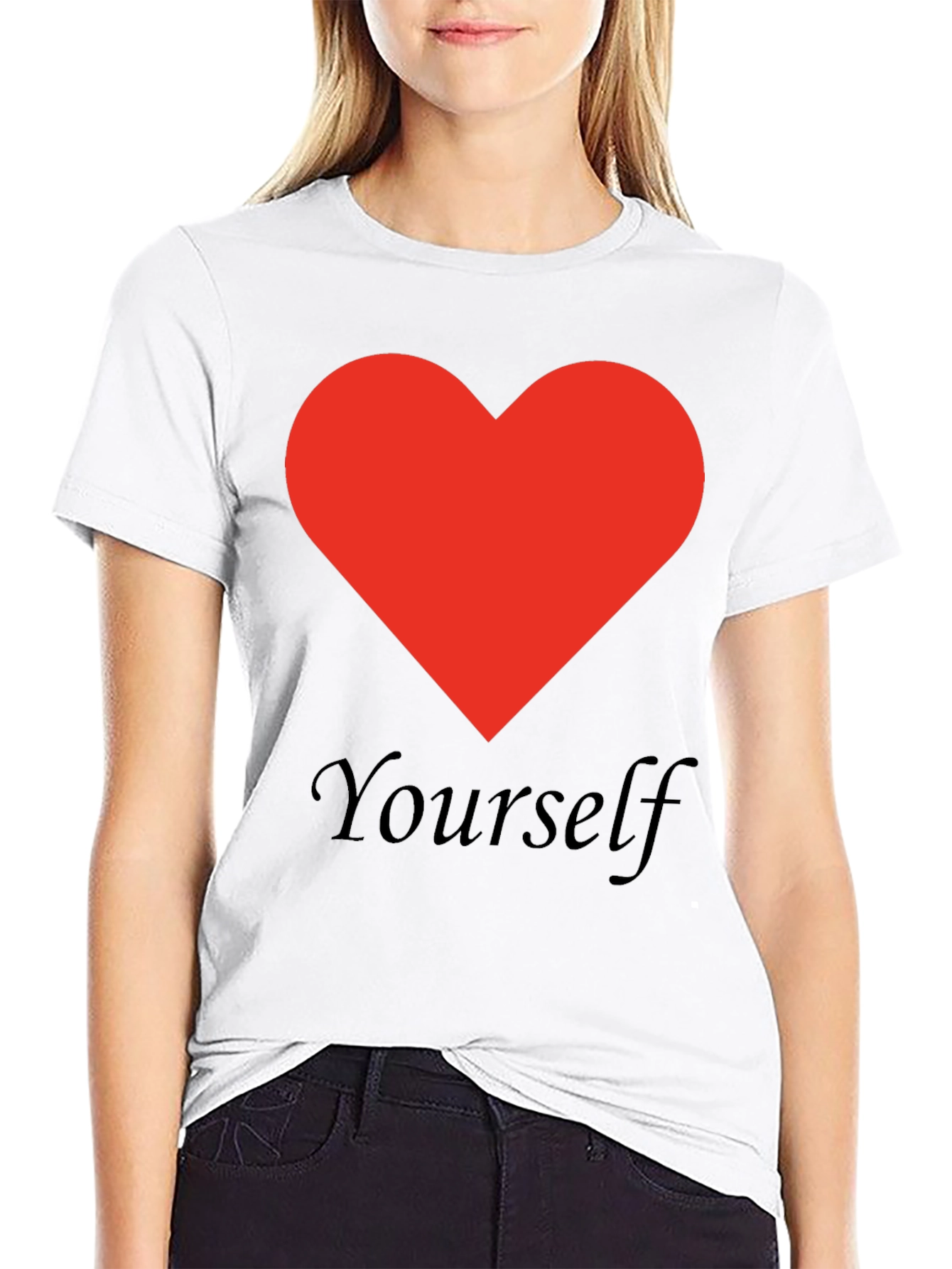 Love Yourself Black Graphic Tee