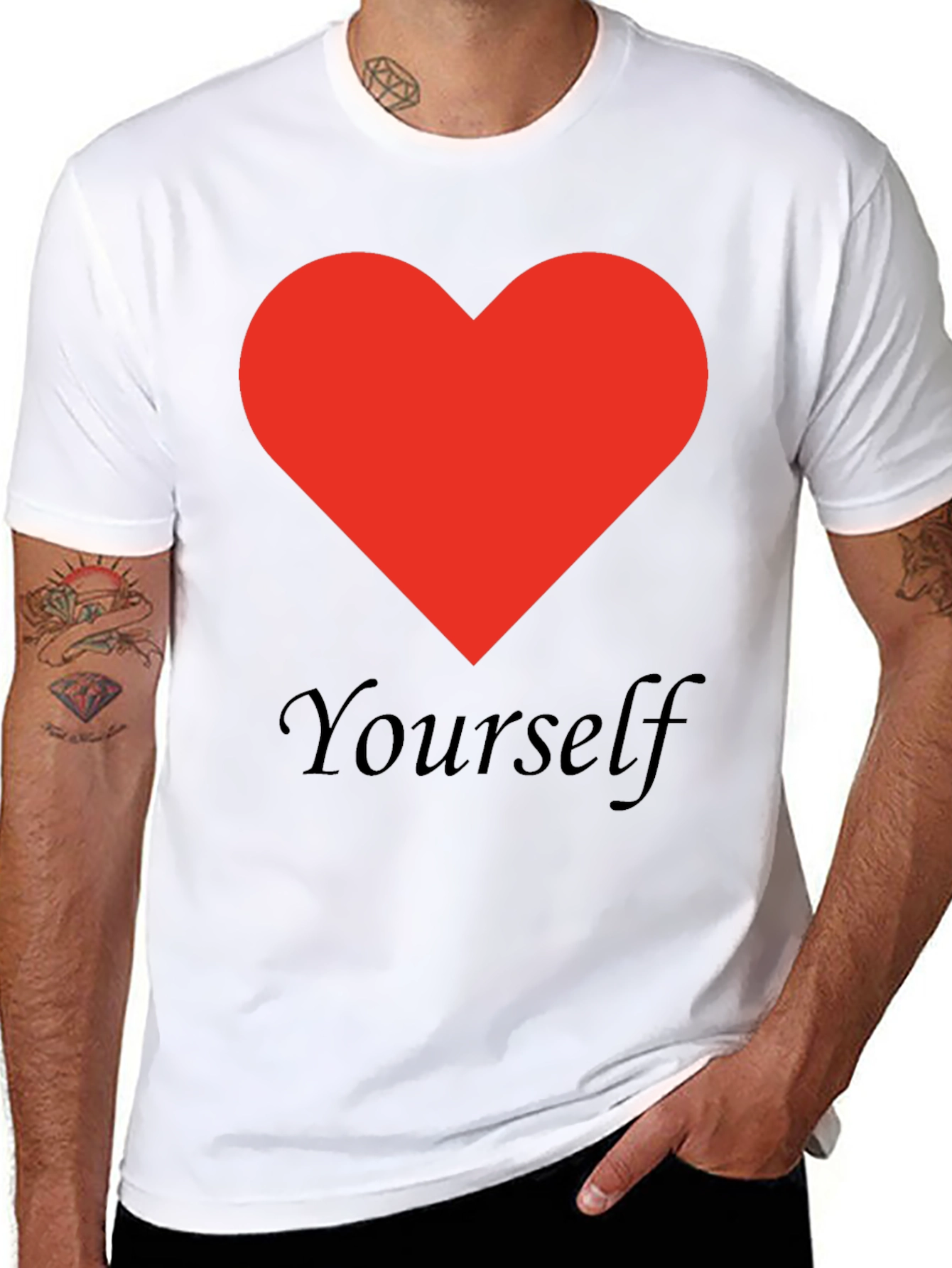 Love Yourself Black Graphic Tee