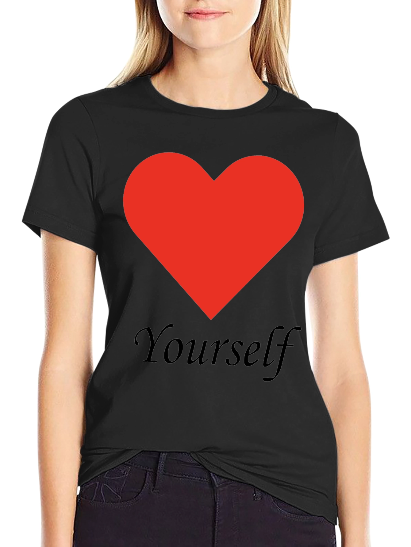 Love Yourself Black Graphic Tee