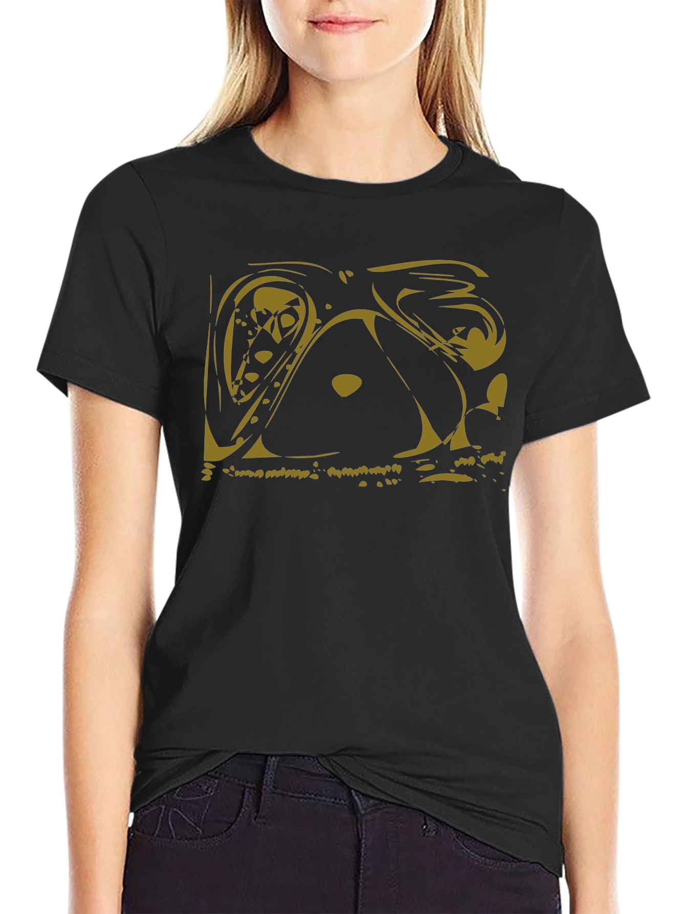 Abstract Art Graphic Tee - Modern Casual Style