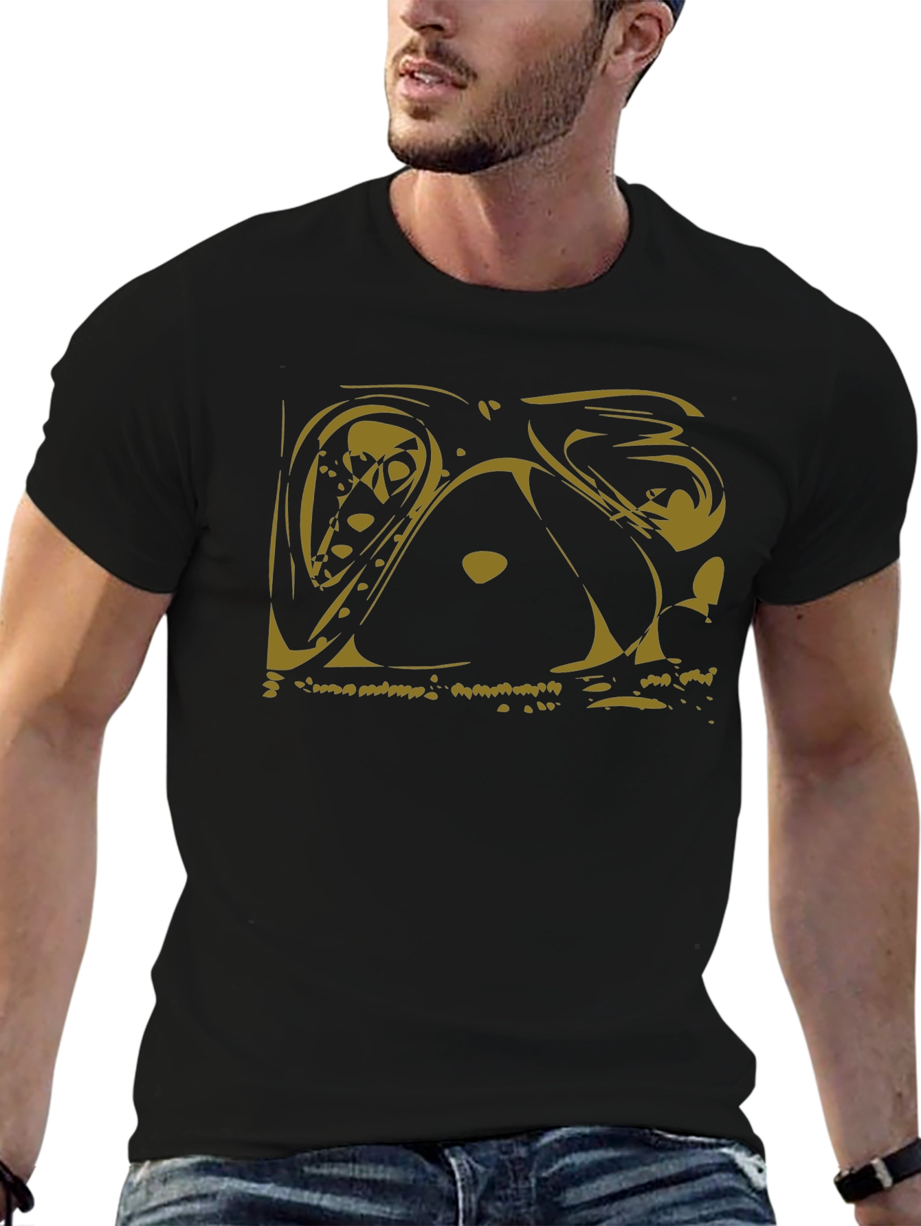 Abstract Art Graphic Tee - Modern Casual Style