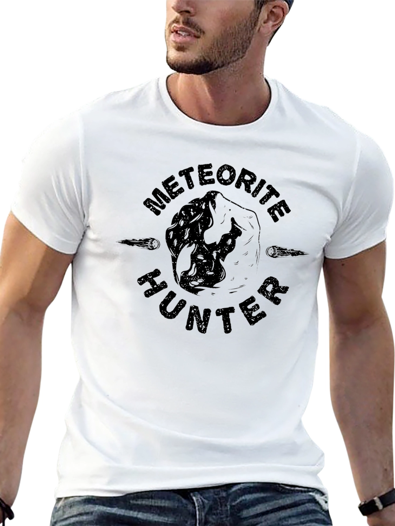 Meteorite Hunter Graphic T-Shirt - Black