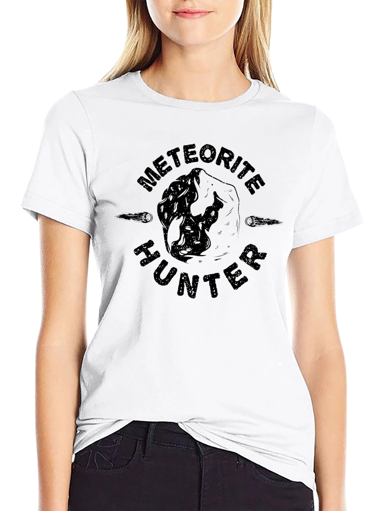 Meteorite Hunter Graphic T-Shirt - Black
