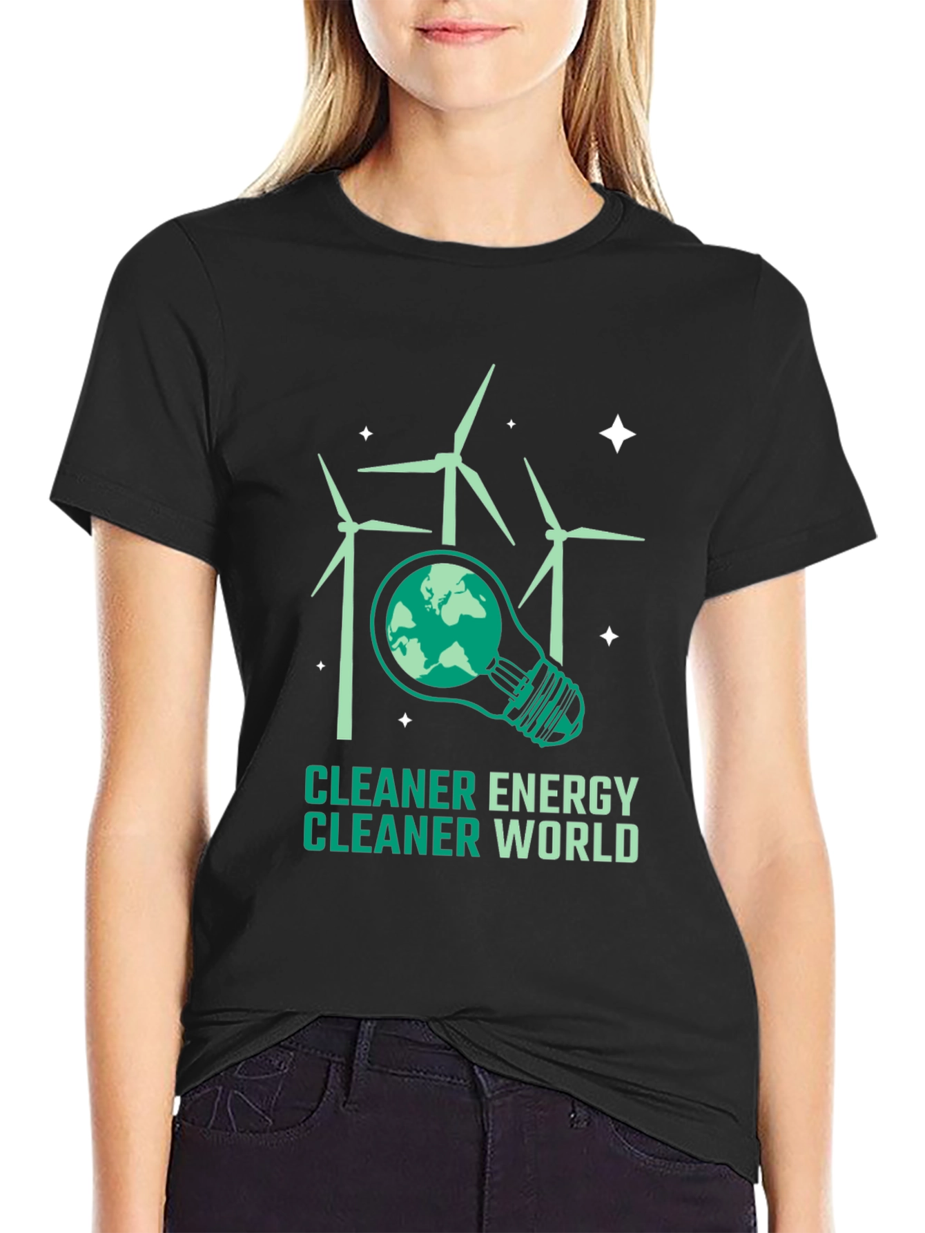 Eco-Friendly T-Shirt: Cleaner Energy Cleaner World