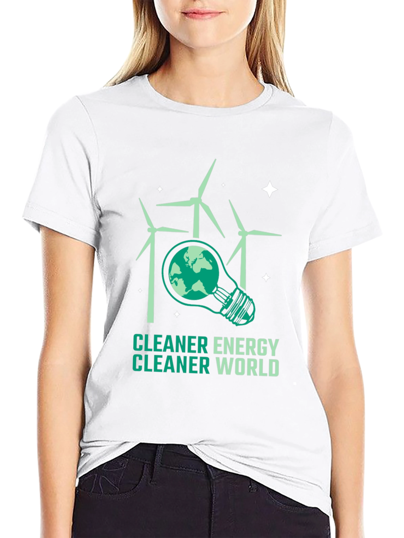 Eco-Friendly T-Shirt: Cleaner Energy Cleaner World