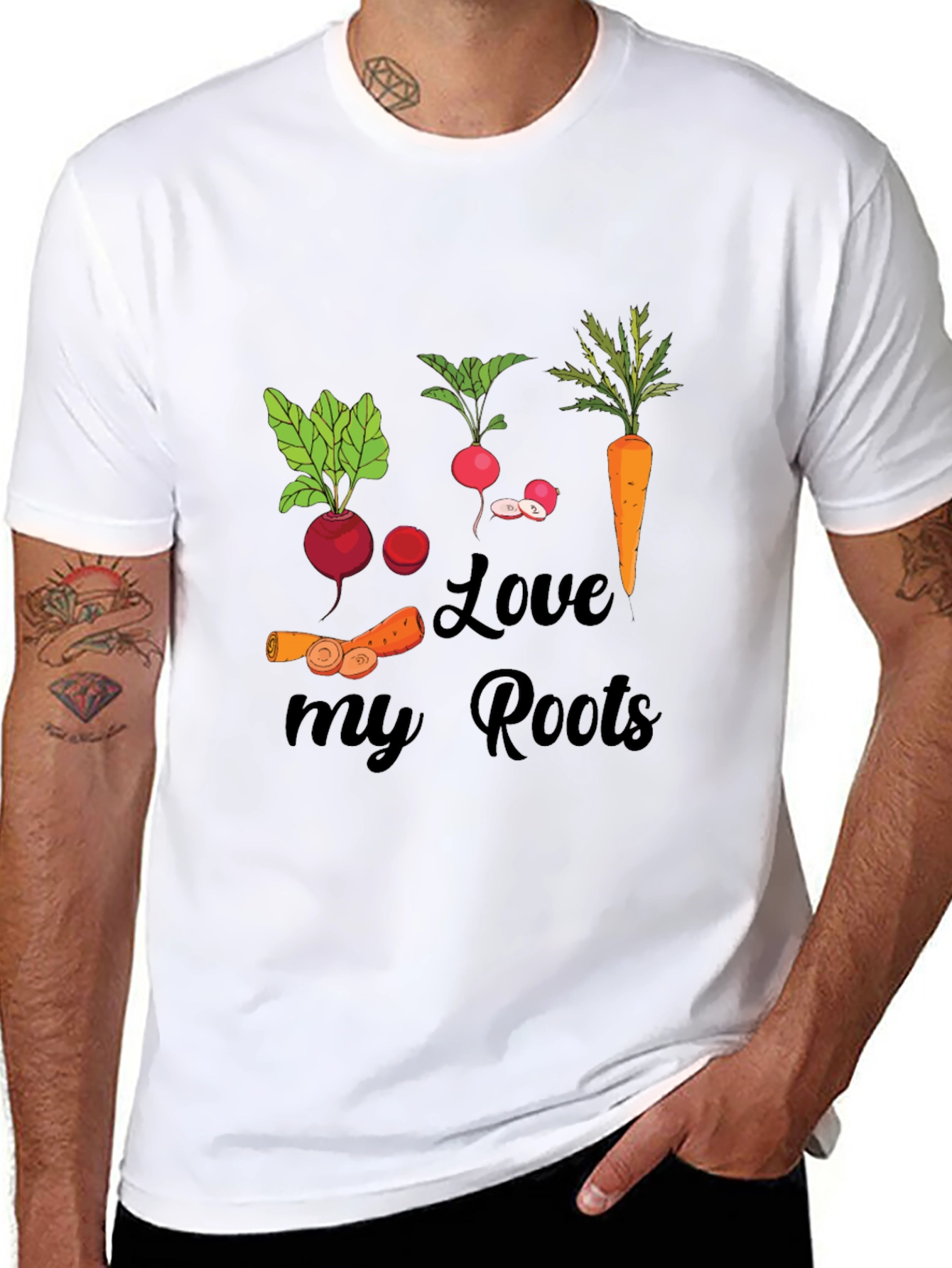 Love My Roots Graphic Tee - Vegan T-Shirt
