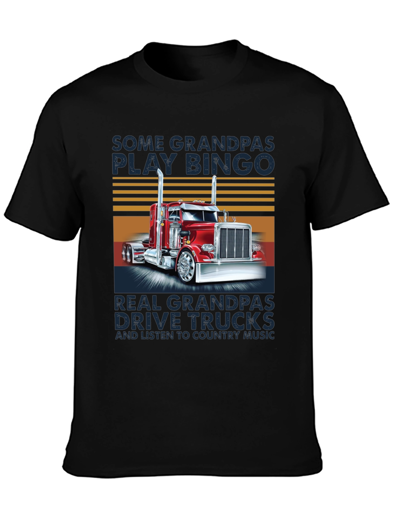 Grandpa Trucker T-Shirt - Bingo vs Trucks