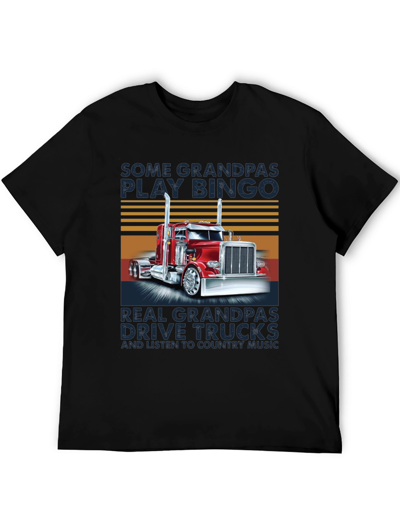 Grandpa Trucker T-Shirt - Bingo vs Trucks