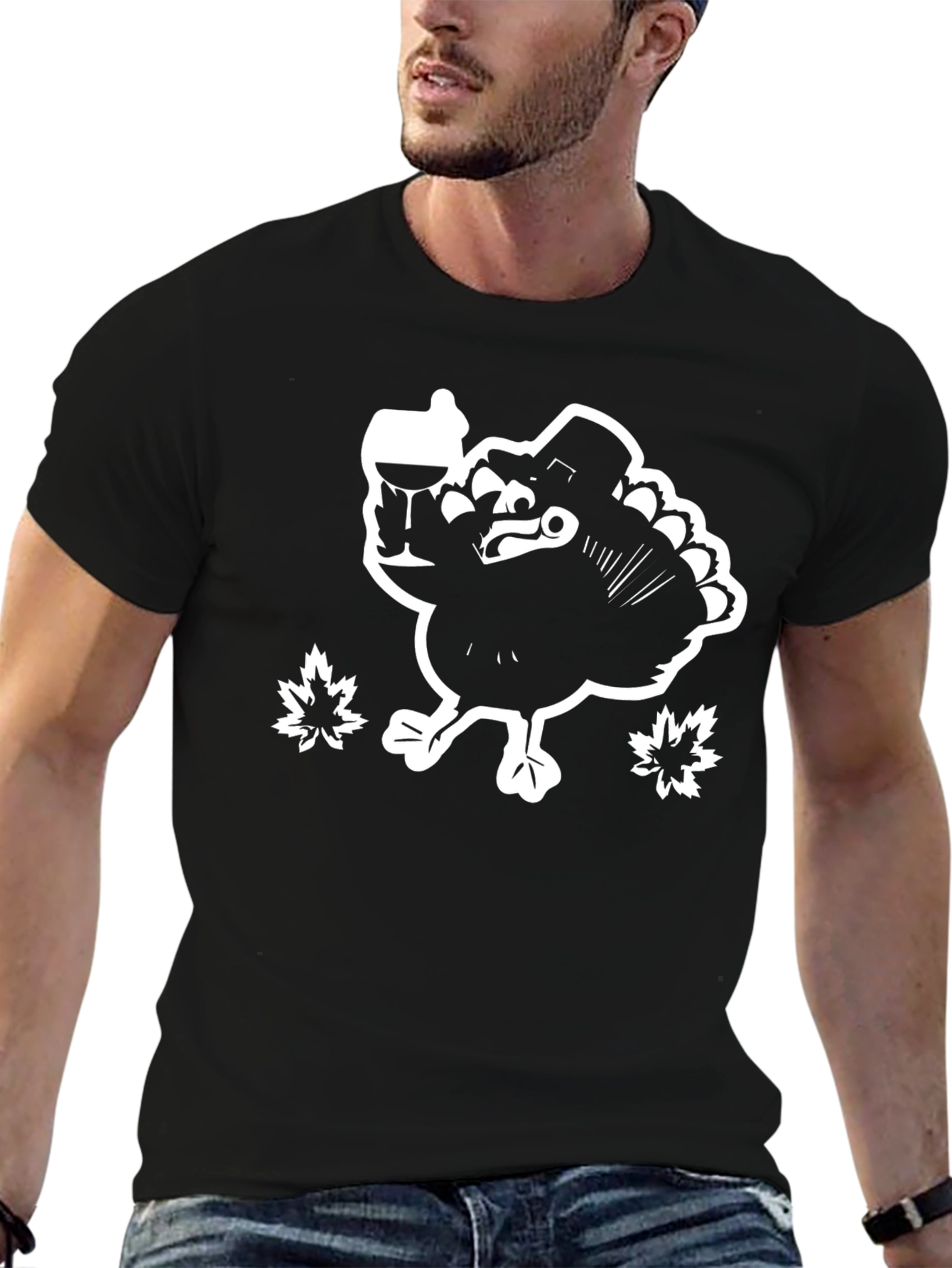 Turkey Wine T-Shirt: Thanksgiving Holiday Tee