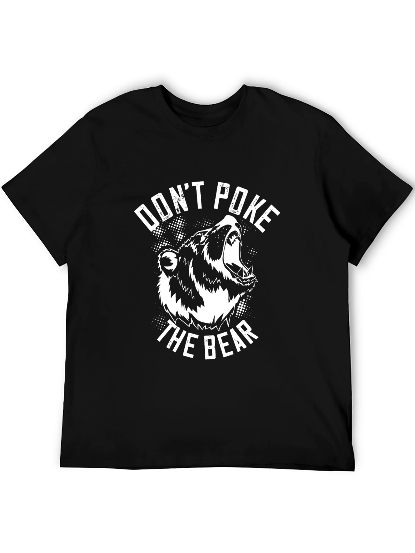 Dont Poke the Bear Black T-Shirt Graphic Tee