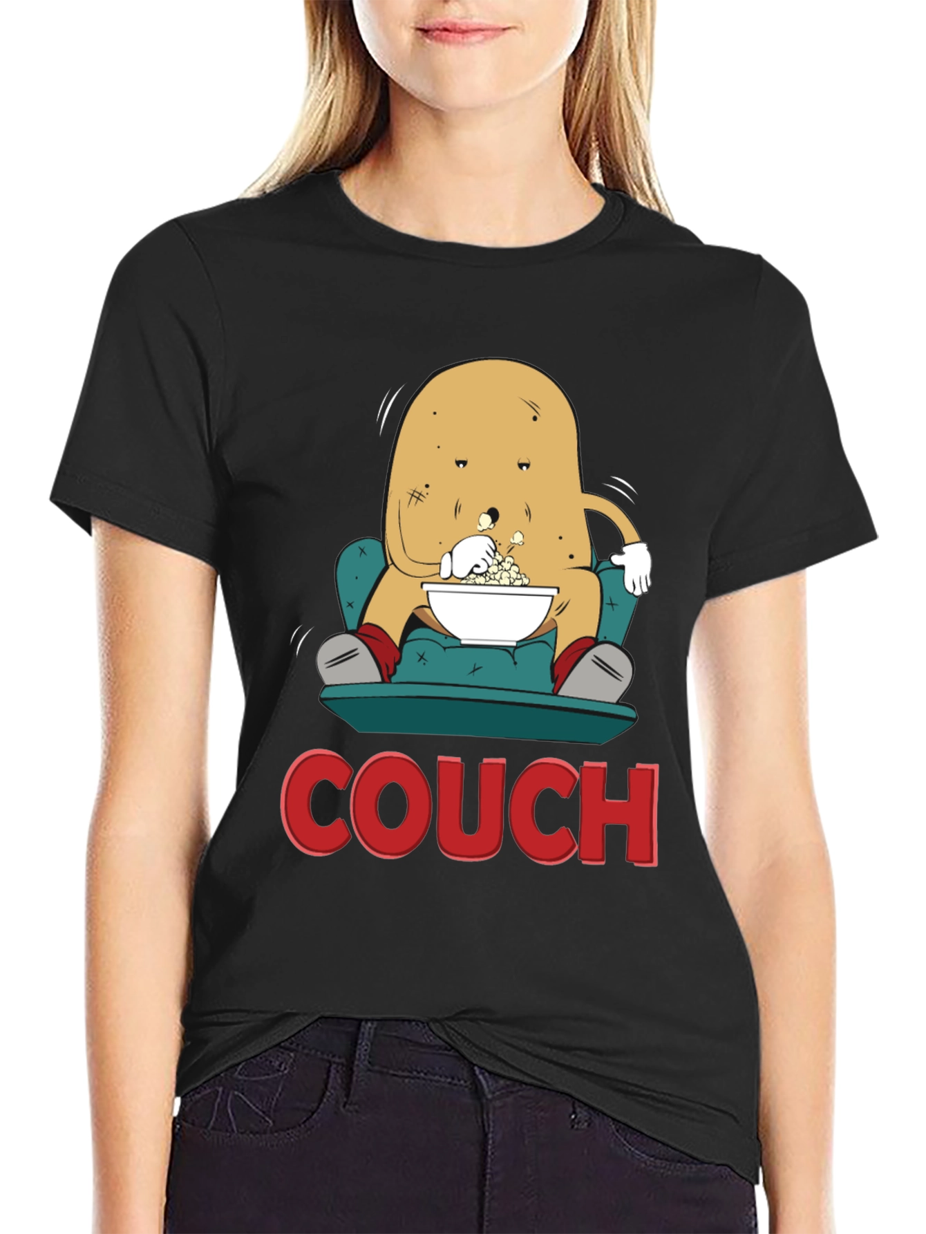 Potato Couch T-Shirt - Funny Lazy Spud Tee