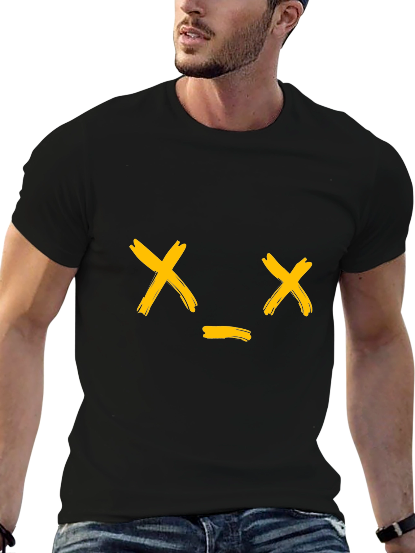 Dead Inside Graphic Tee - Black Cotton Casual