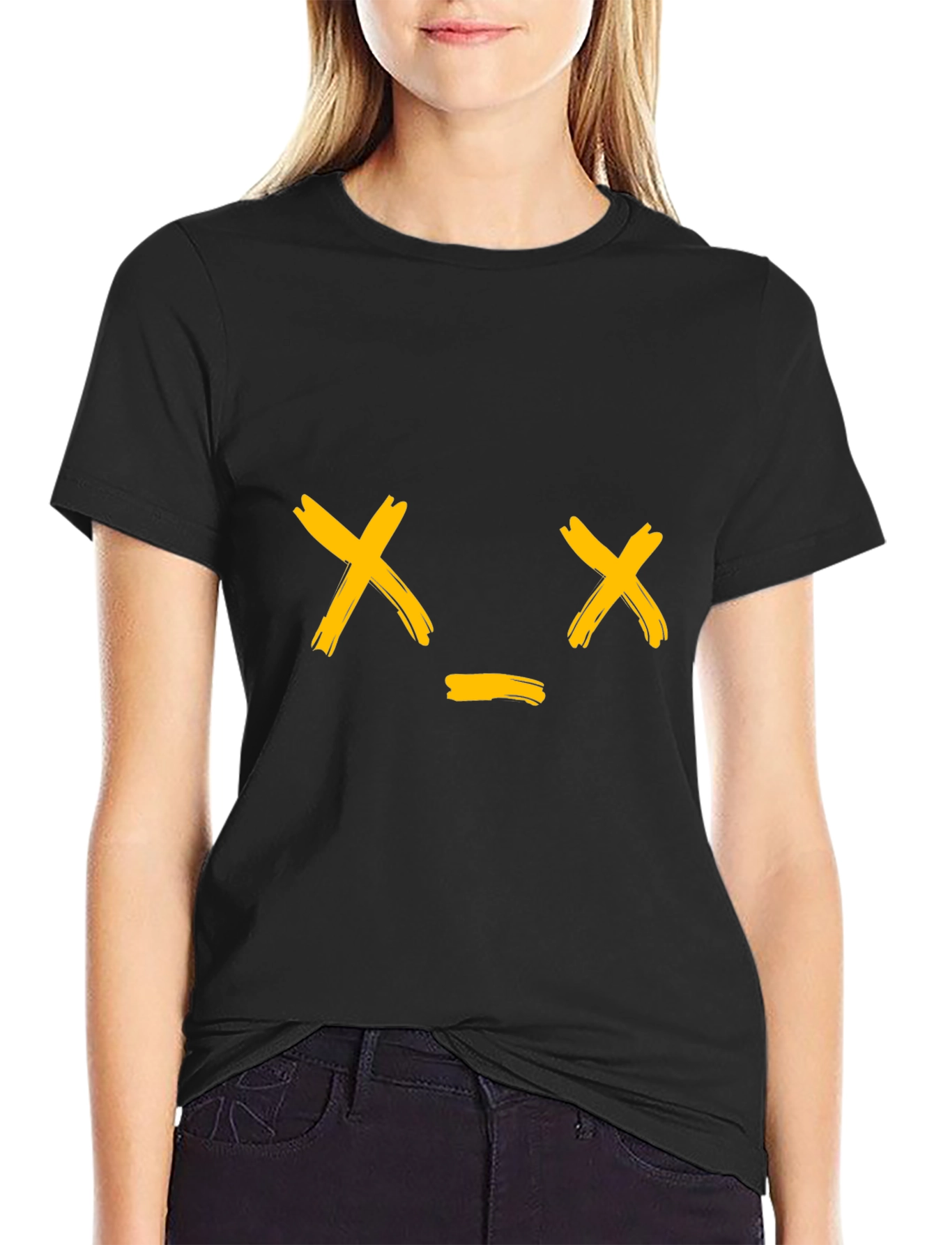 Dead Inside Graphic Tee - Black Cotton Casual