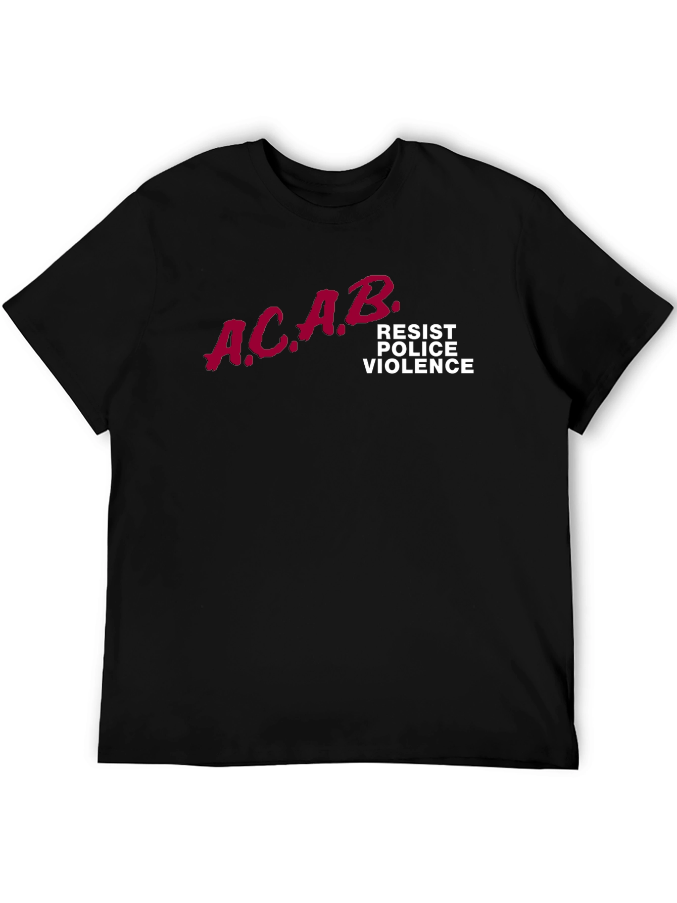 ACAB Resist Police Violence Graphic T-Shirt