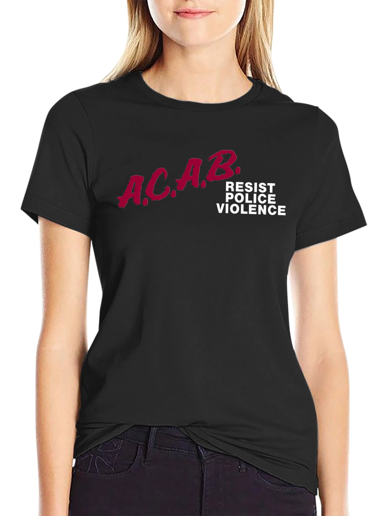 ACAB Resist Police Violence Graphic T-Shirt