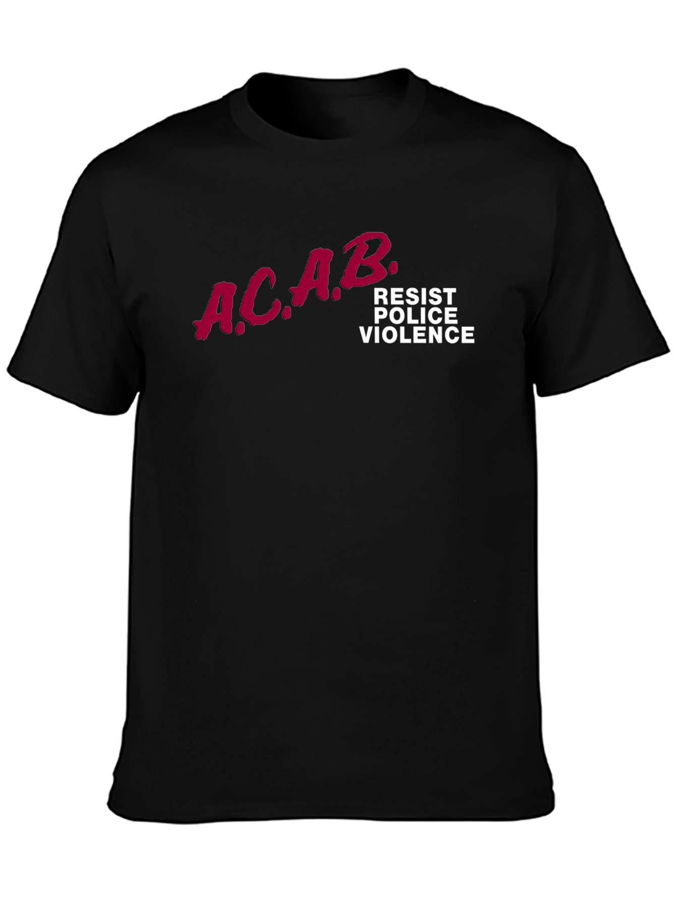 ACAB Resist Police Violence Graphic T-Shirt