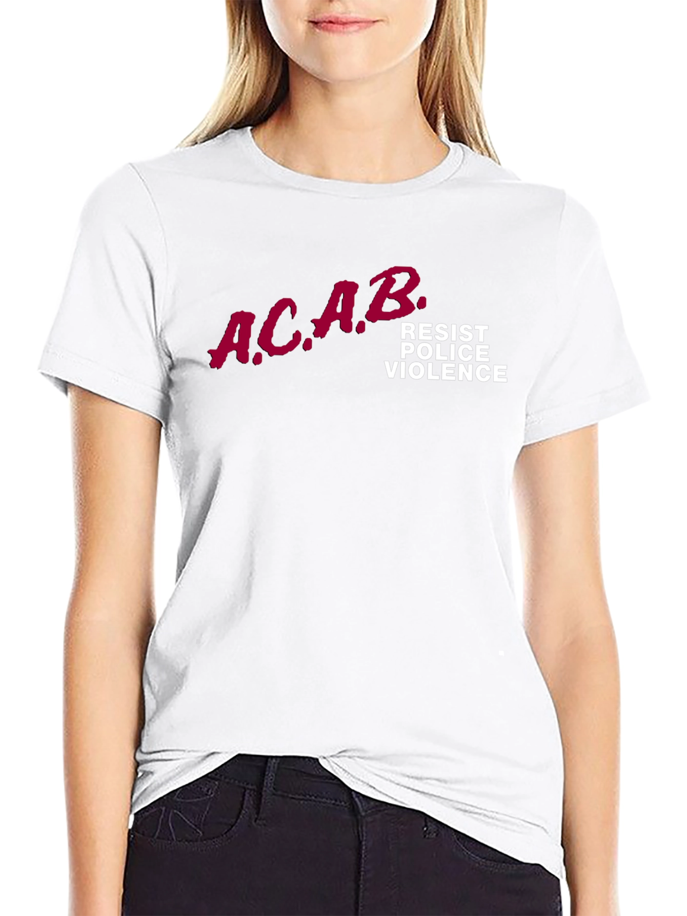 ACAB Resist Police Violence Graphic T-Shirt
