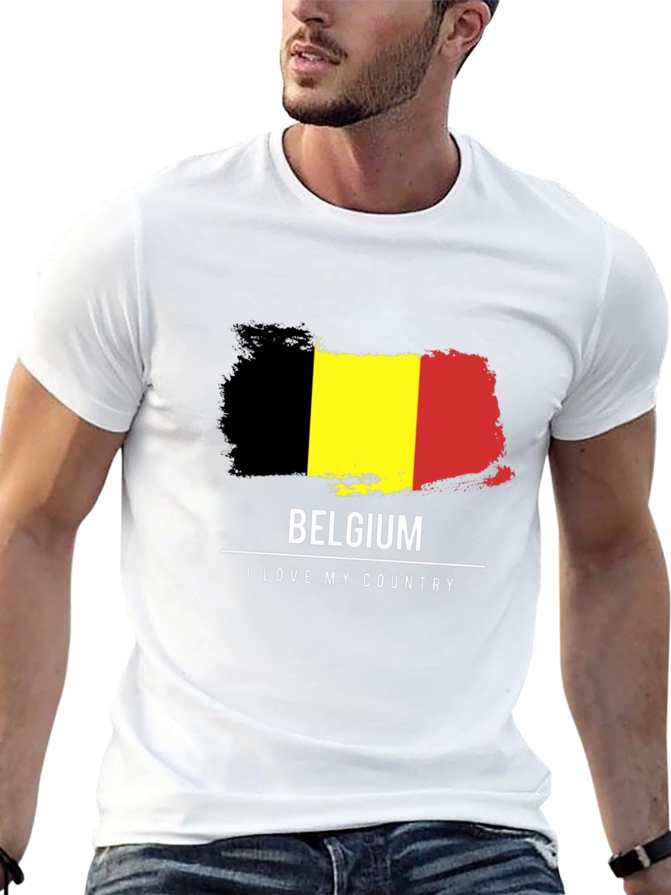 Belgium Flag T-Shirt - I Love My Country Tee
