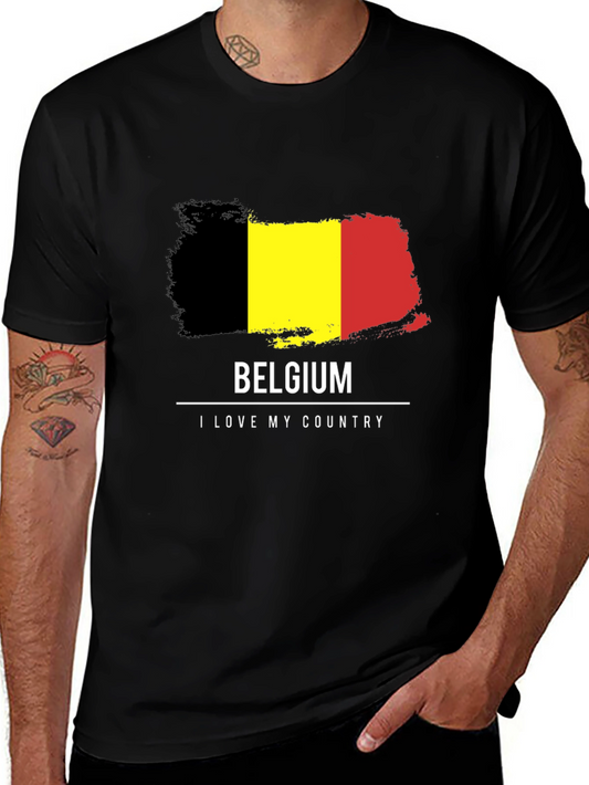 Belgium Flag T-Shirt - I Love My Country Tee