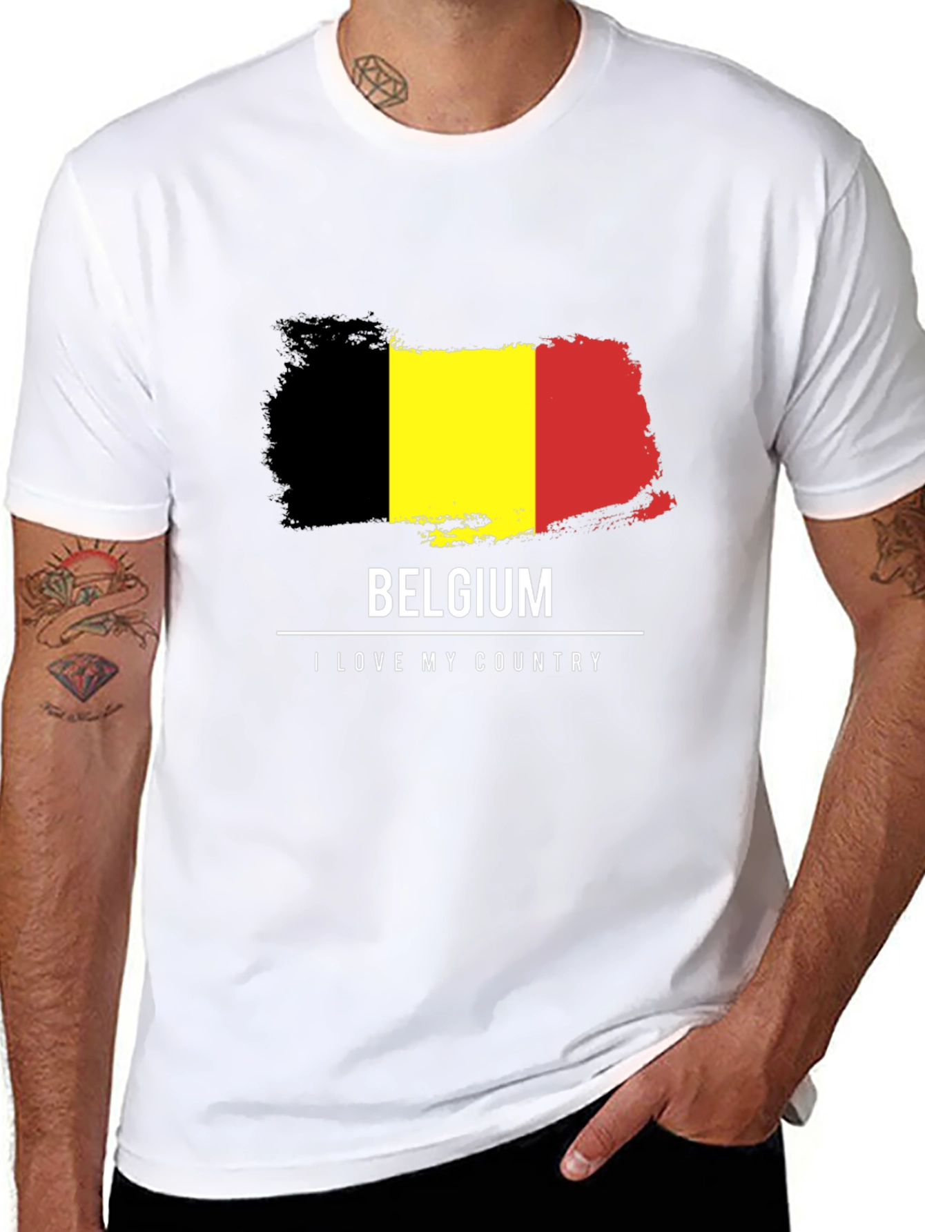 Belgium Flag T-Shirt - I Love My Country Tee