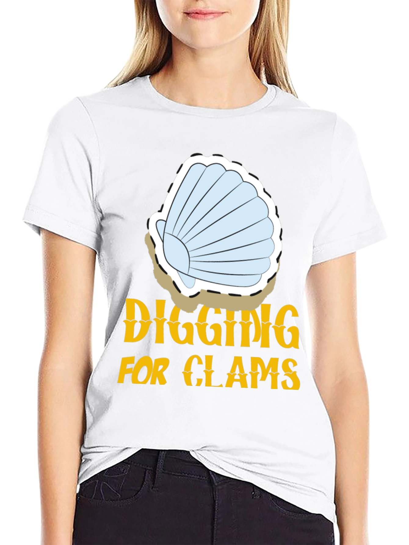 Digging for Clams Graphic Tee - Black
