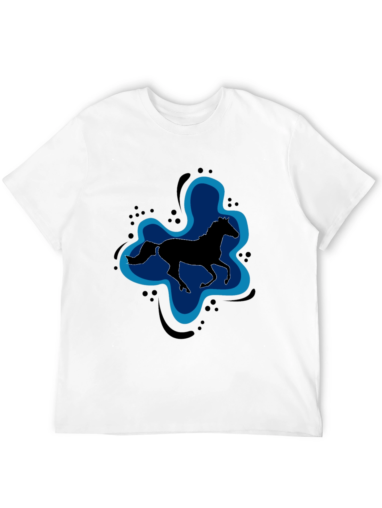 Black Horse Silhouette Graphic Tee - Unisex