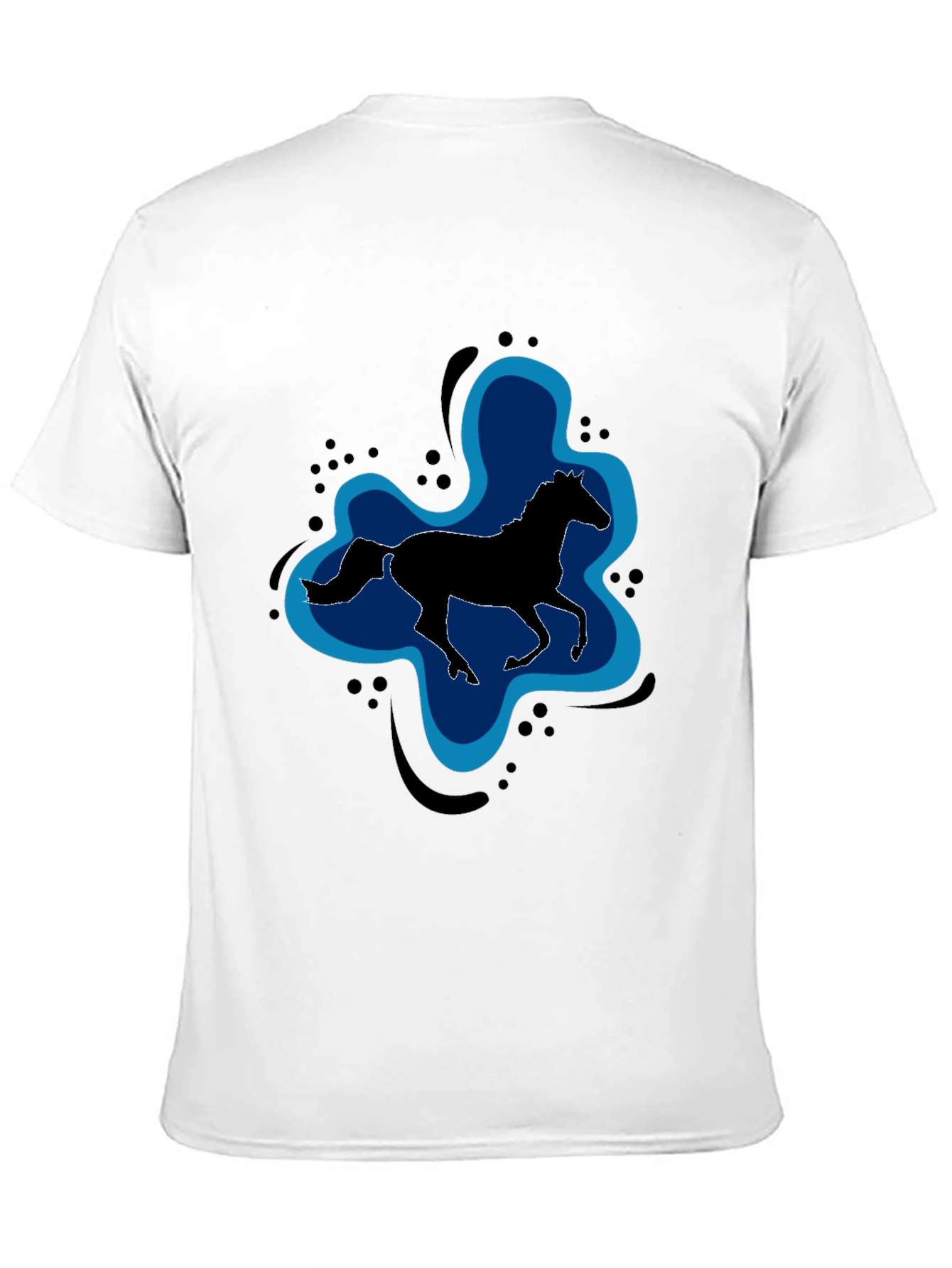 Black Horse Silhouette Graphic Tee - Unisex