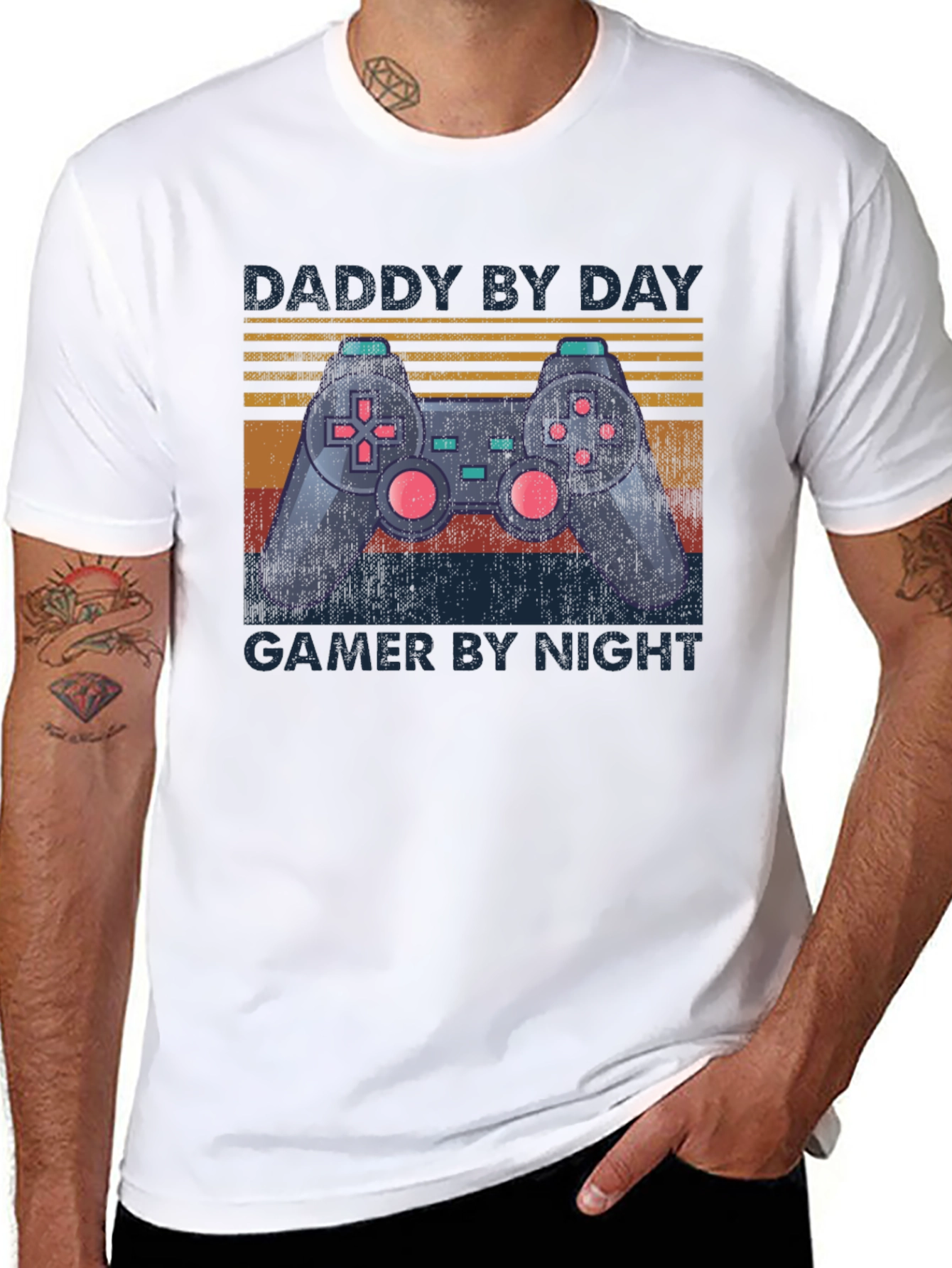 Daddy By Day Gamer By Night T-Shirt