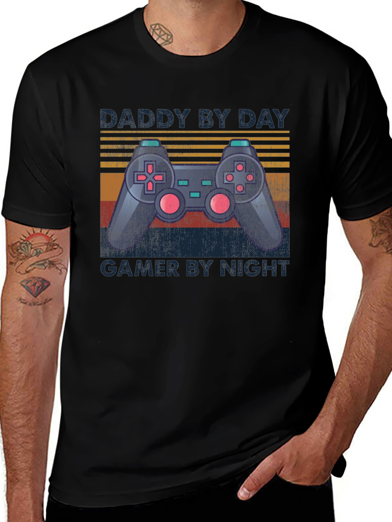 Daddy By Day Gamer By Night T-Shirt