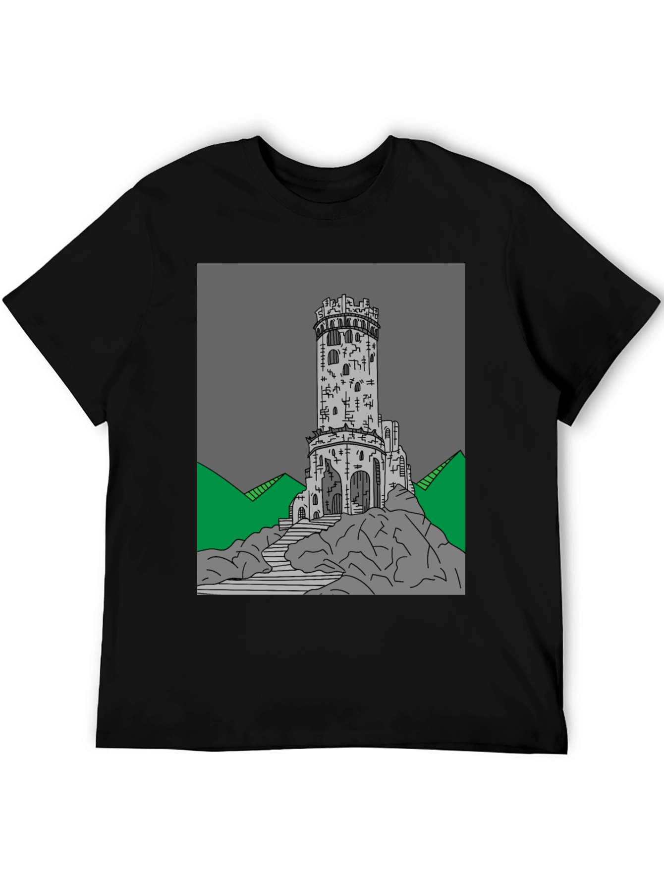 Tower Graphic Tee - Unique Design