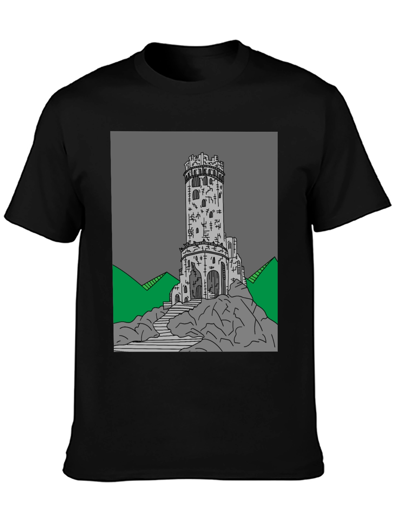 Tower Graphic Tee - Unique Design