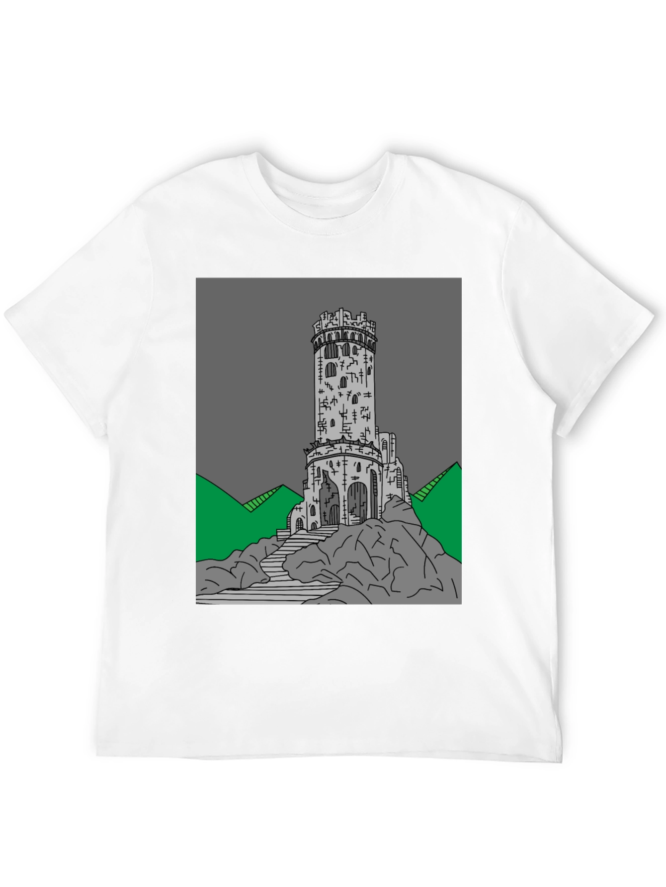Tower Graphic Tee - Unique Design
