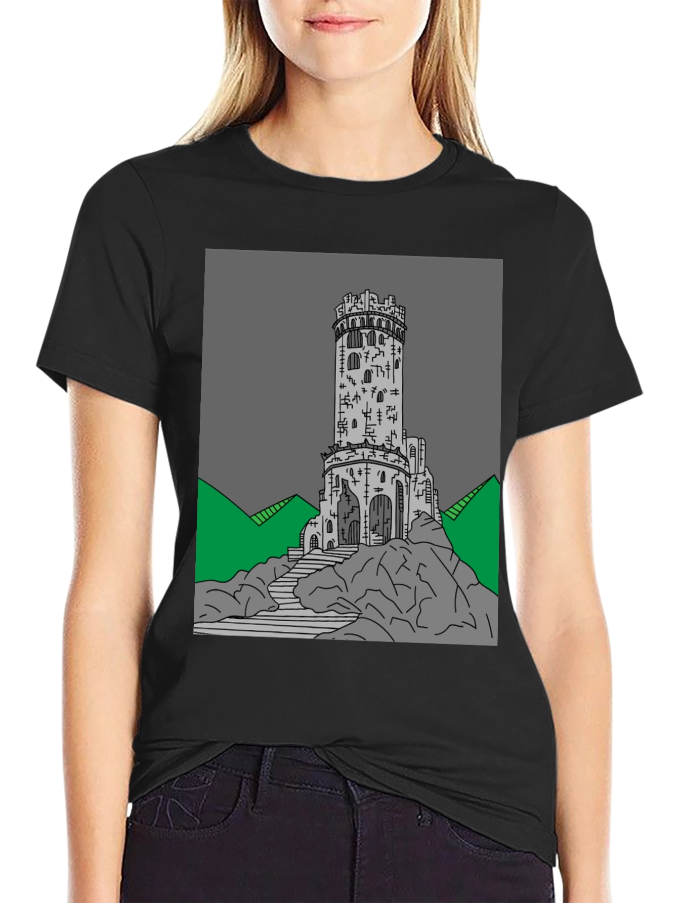 Tower Graphic Tee - Unique Design