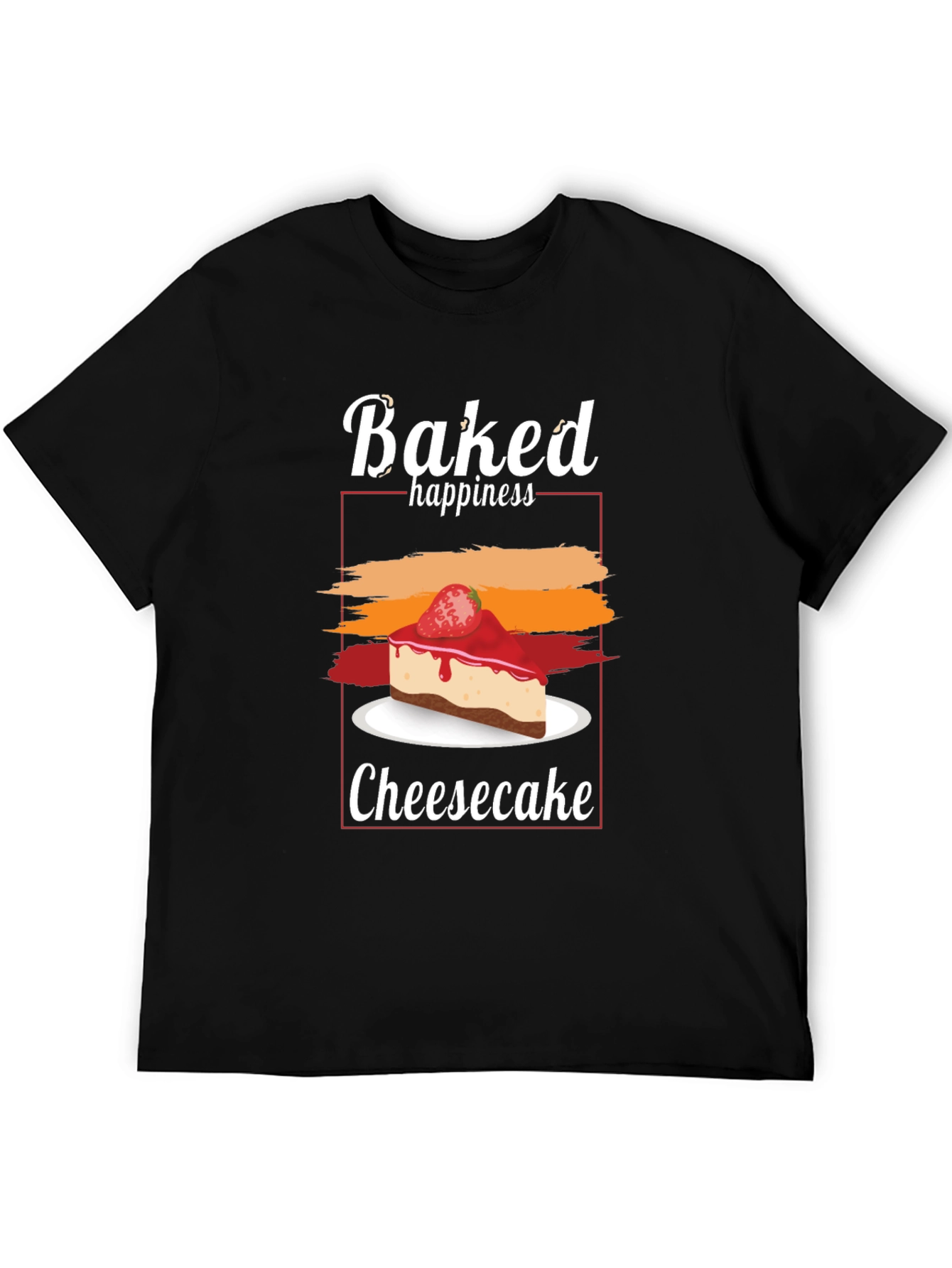 Baked Happiness Cheesecake Graphic T-Shirt
