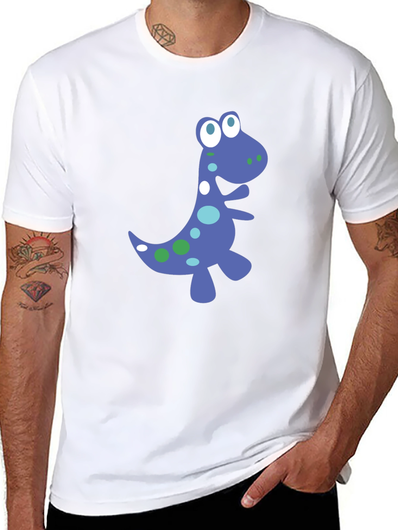 Dino Graphic Tee - Fun Black T-Shirt