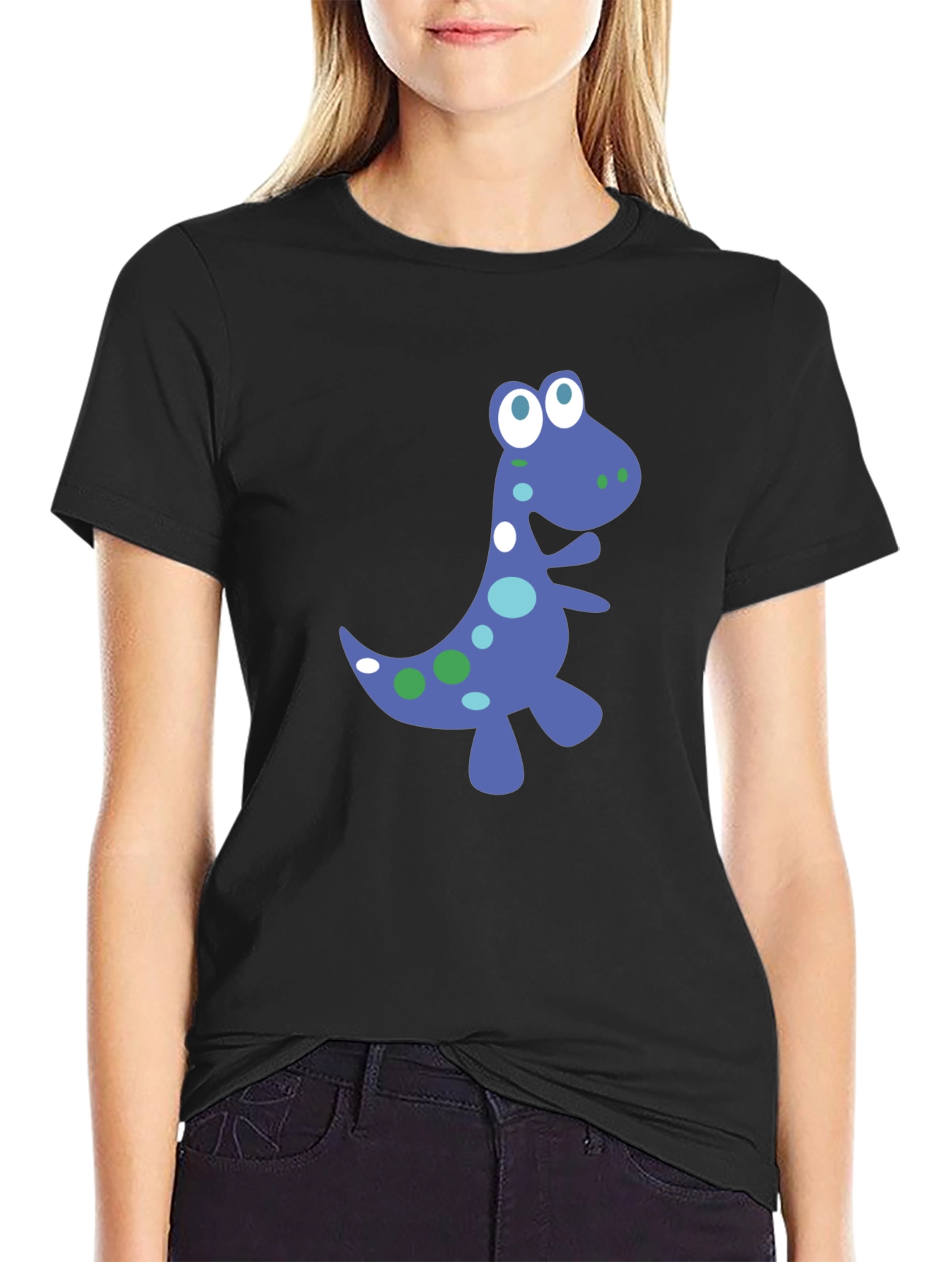 Dino Graphic Tee - Fun Black T-Shirt