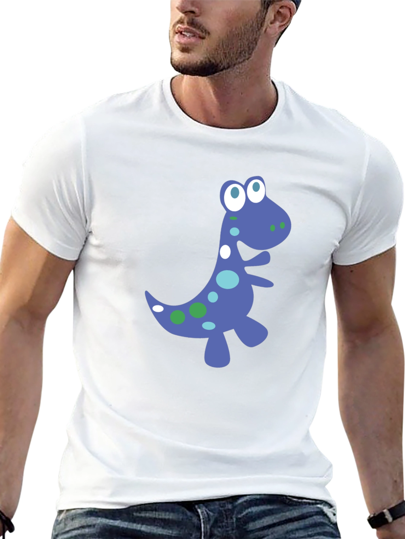 Dino Graphic Tee - Fun Black T-Shirt